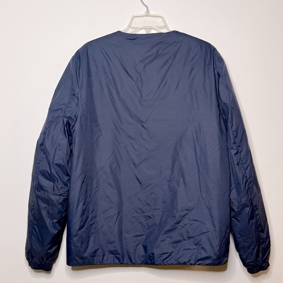 Saturdays Surf NYC Khari Navy Blue Reversible Quilted Nylon Puffer Coat Jacket L - Picture 4 of 10